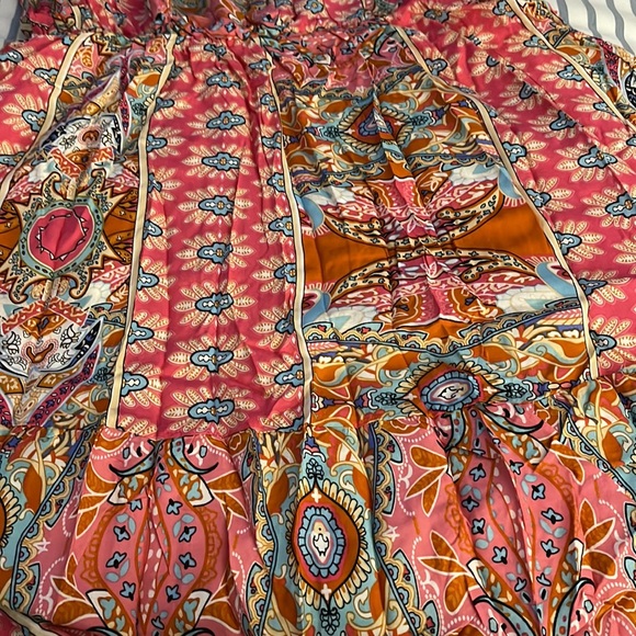 π π₯Host Pickπ₯5/4/22 The βKaleighβ Sweet Pink Tie Mini Dress Multi Colored - Picture 6 of 6